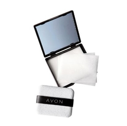 Avon Zrcátko kompaktní  s matujícími papírky 80 ks